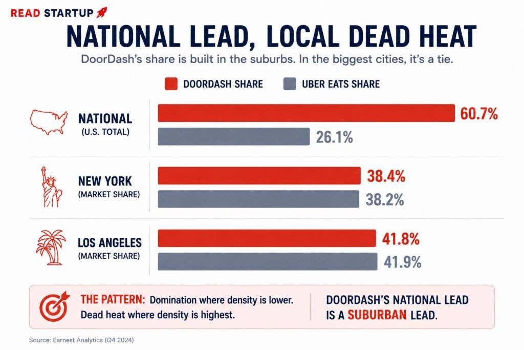 DoorDash Won by Going Where Uber Eats Would Not