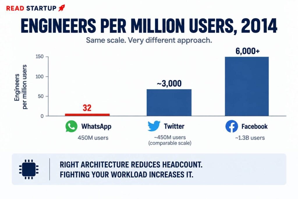 WhatsApp got to $19 billion with 55 Employees